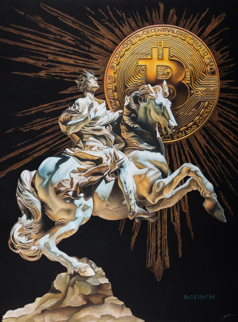 Carpeta Bitcoin Lights — pieza